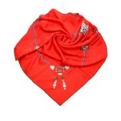 Cartier Printed Silk Scarf, this scarf features a print on 100% silk, comes with a box. L86 X W88