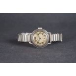 GENTLEMENS WALTHAM US MILITARY ORDNANCE DEPARTMENT ISSUED WRISTWATCH, circular patina dial with