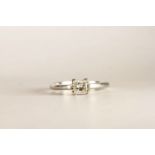 Princess Cut Diamond Solitaire Ring, set with a single princess cut diamond, 4 claw set, finger size