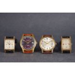 ***TO BE SOLD WITHOUT RESERVE*** GROUP OF 4 WRISTWATCHES INCL WALTHAM ELGIN MONARCH BULOVA,