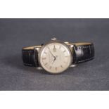 RARE IWC X TURLER AUTOMATIC 1957, circular silvered pie pan dial, signed international Watch Co
