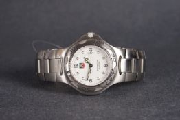 GENTLEMENS TAG HEUER KIRIUM PROFESSIONAL WRISTWATCH, circular white dial with dot hour markers and