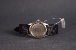 GENTLEMENS TUDOR OYSTER PRINCE WRISTWATCH REF. 7965, circular silver linen dial with stick hour