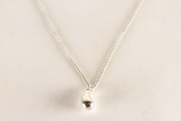 Tiffany & Co Elsa Peretti Teardrop Pendant, stamped sterling silver, approximate total chain