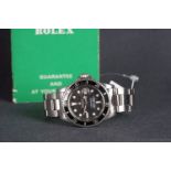 GENTLEMENS ROLEX OYSTER PERPETUAL DATE SUBMARINER WRISTWATCH W/ PAPERS REF. 1680 CIRCA 1969,