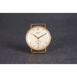 VINTAGE 18CT OVERSIZED LONGINES, circular dial with arrow and Arabic numeral hour markers,