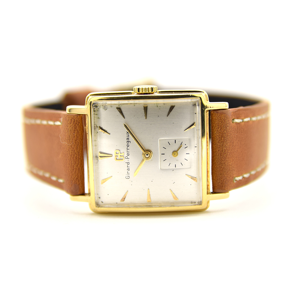 GENTLEMAN'S 18CT YELLOW GOLD GIRARD PERREGAUX FROM 1945, VINTAGE SQUARE CASE, REF 964, MANUALLY
