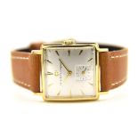 GENTLEMAN'S 18CT YELLOW GOLD GIRARD PERREGAUX FROM 1945, VINTAGE SQUARE CASE, REF 964, MANUALLY