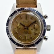 GENTLEMAN'S VINTAGE AVIA MARINO DIVER STYLE CHRONOGRAPH, REF. 23758 10, MANUALLY WOUND LANDERON 248,