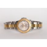 LADIES ROLEX OYSTER PERPETUAL YACHT-MASTER REFERENCE 69623, circular silvered dial, luminous hour