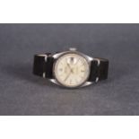 GENTLEMENS ROLEX OYSTER PERPETUAL DATEJUST WRISTWATCH REF. 6605 CIRCA 1959, circular patina dial