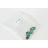 6x Emerald beads, 7.19ct