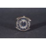 GENTLELENS JAEGER LE COULTRE CLUB AUTOMATIC DAY DATE WRISTWATCH, circular blue two tone dial with