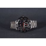 GENTLEMENS TAG HEUER FORMULA 1 CHRONOGRAPH WRISTWATCH W/ CARD, circular triple register dial with