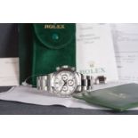 GENTLEMENS ROLEX OYSTER PERPETUAL SUPERLATIVE COSMOGRAPH DAYTONA CHRONOGRAPH WRISTWATCH W/ PUNCHED