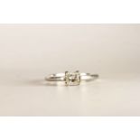 Princess Cut Diamond Solitaire Ring, set with a single princess cut diamond, 4 claw set, finger size