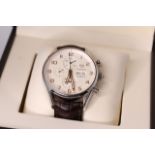 GENTLEMEN'S TAG HEUER CARRERA REFERENCE CV2A1AC W/BOX + PAPERS, cream dial, rose gold Arabic