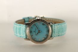 NOS LADIES BLANCPAIN LADYBIRD WRISTWATCH, circular blue mother of pearl dial with roman numerals,