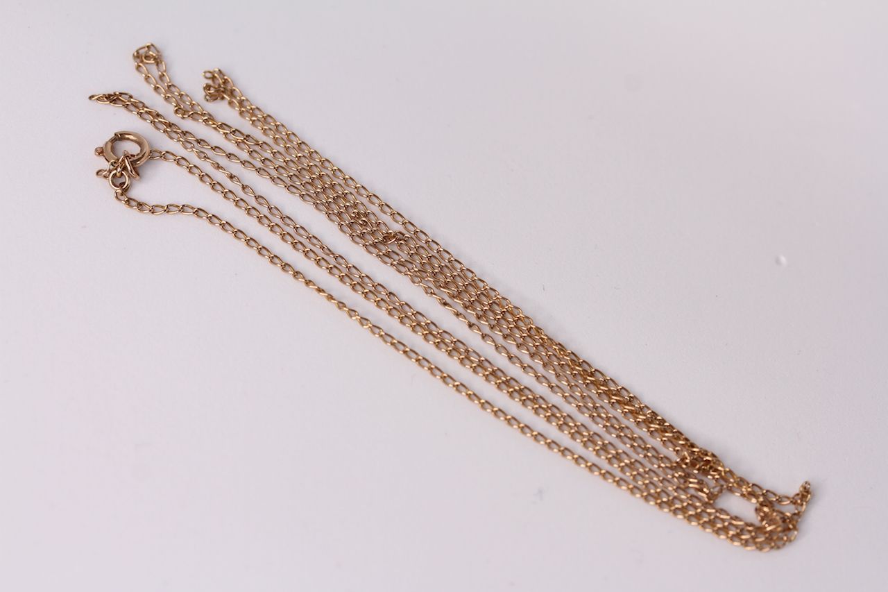 9ct Fancy FLat Link Chain, approximately 56cm long, 12.7g gross - Image 3 of 3