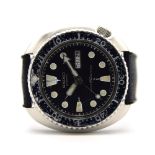 GENTLEMAN'S SEIKO AUTOMATIC DIVER TURTLE, CIRCA. 1976, REF. 6309-7040, 44MM CUSHION CASE, circular