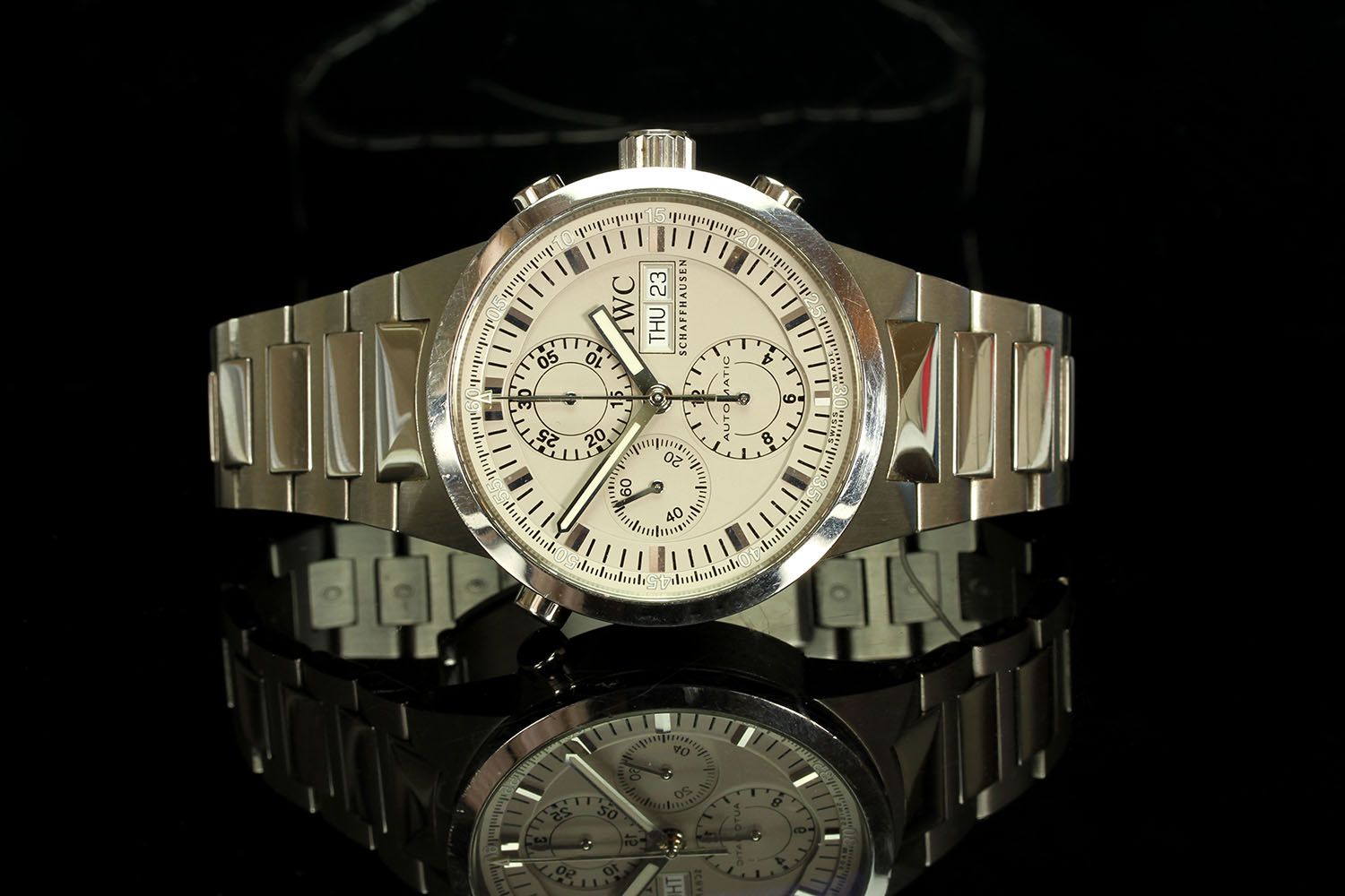 GENTLEMEN'S IWC SCHAFFHAUSEN AUTOMATIC SPLIT SECOND CHRONOGRAPH