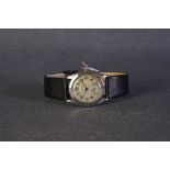 GENTLEMENS ROLEX OYSTER WRISTWATCH CIRCA 1940s,circular patina dial with patina araic numeral hour