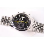 GENTLEMENS RAYMOND WEIL CHRONOGRAPH WRISTWATCH REF A17364 W/BOX, BOOKLET & SPARE LINK, circular