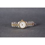 LADIES ROLEX OYSTER PERPETUAL DATE BI METAL WRISTWATCH REF. 6917 CIRCA 1979, circular white dial