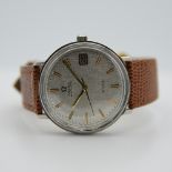 *TO BE SOLD WITHOUT RESERVE* GENTLEMAN'S VINTAGE OMEGA DE VILLE, TEXTURED LINEN DIAL, REF. 166.