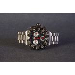 GENTLEMENS TAG HEUER FORMULA 1 DATE CHRONOGRAPH WRISTWATCH REF. CAC1110-0, circular black triple