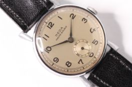 GENTLEMENS NEW OLD STOCK REDA SWISS WRISTWATCH CIRCA 1940S