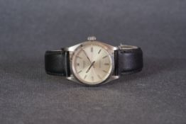 GENTLEMENS ROLEX OYSTER PRECISION WRISTWATCH REF. 6426, circular silver dial with silver hour