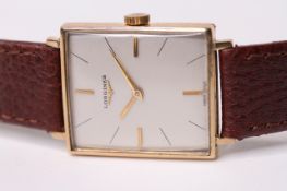 LONGINES 9CT GOLD WRISTWATCH