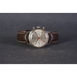 GENTLEMENS BREITLING TOP TIME CHRONOGRAPH WRISTWATCH REF. 2002-33, circular silver twin register