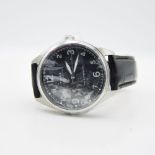 GENTLEMAN'S TIMEX WATERBURY TRADTIONAL AUTOMATIC 42MM BLACK DIAL, UNWORN WITH BOX AND BOOKLET,