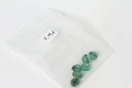 6x Emerald beads, 7.19ct