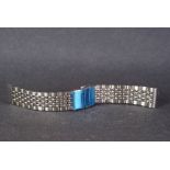 BRAND NEW STAINLESS STEEL BEADS OF RICE BRACELET W/ DEPLOYMENT CLASP, produced in stainless steel,