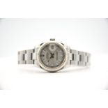 LADIES ROLEX DATEJUST 31MM WHITE GOLD FLUTED BEZEL, REF 178274, AUTOMATIC ROLEX CAL. 2235,