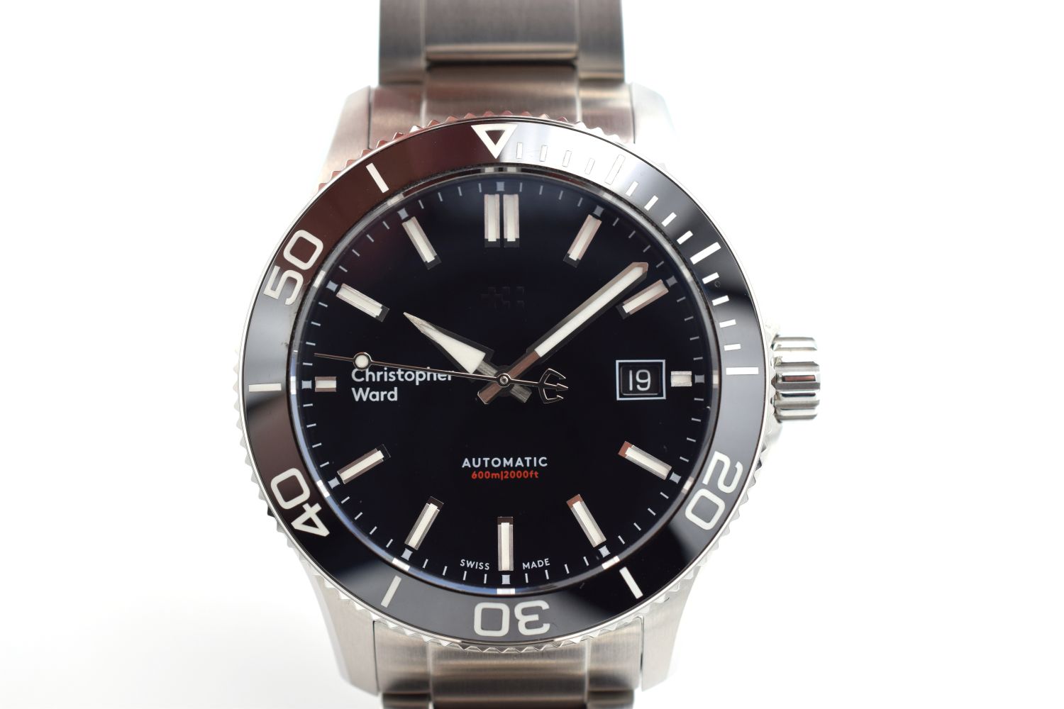 GENTLEMAN'S 2019 CHRISTOPHER WARD C60 TRIDENT PRO 600 BLACK, AUTOMATIC SELLITA SW200-1, 40MM - Image 4 of 5