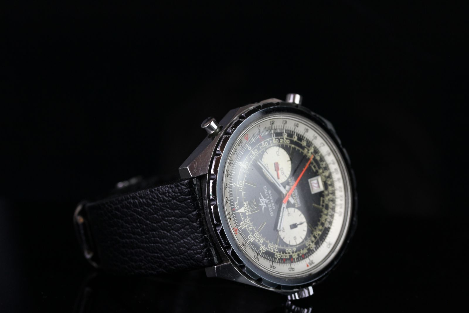 GENTS BREITLING NAVITIMER DDE BR 1152-67,round,black and white dial with illuminated hands,white - Image 2 of 3