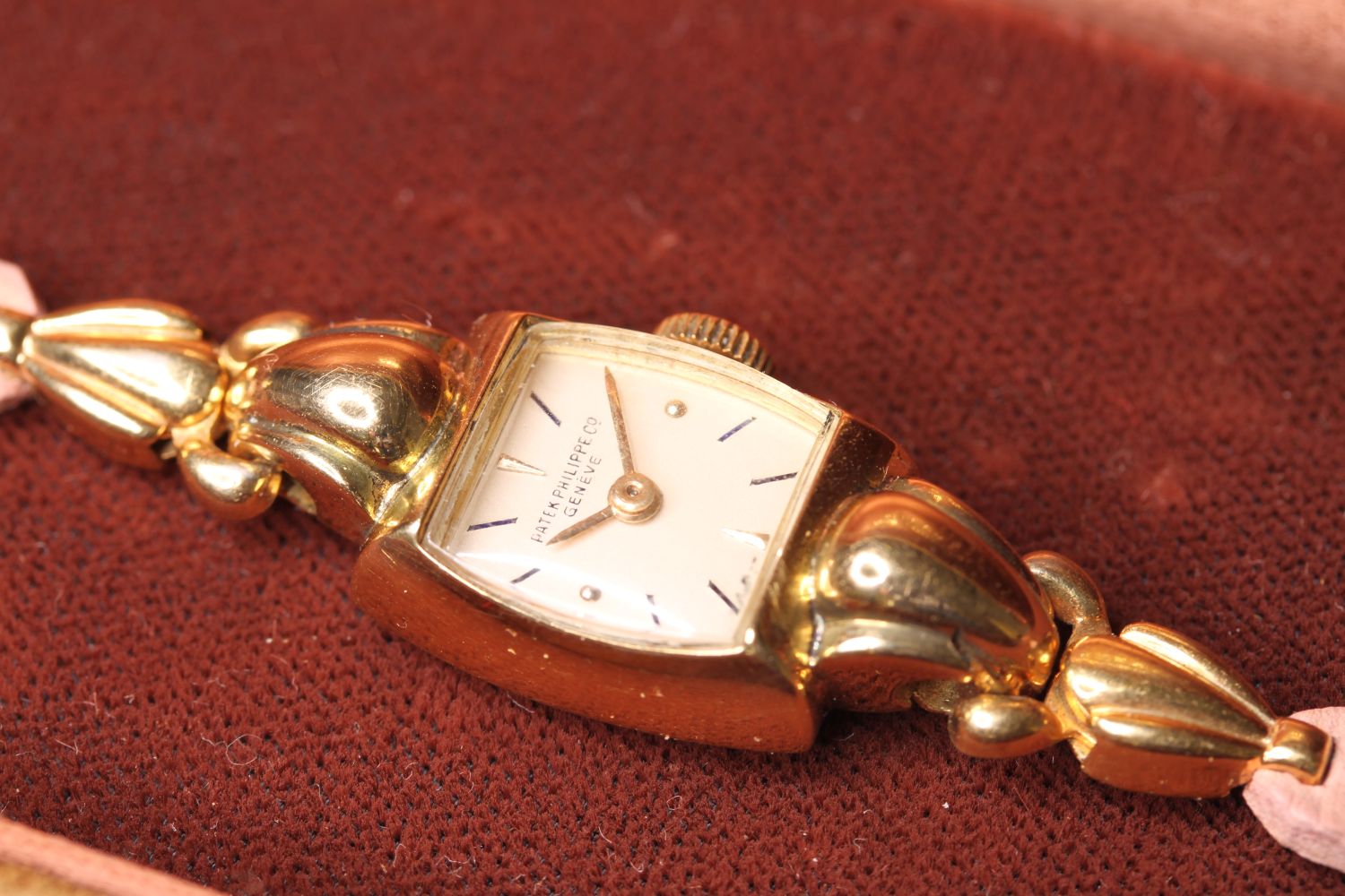 RARE 1948 LADIES PATEK PHILIPPE 18CT COCKTAIL WATCH WITH BOX AND ARCHIVE PAPERWORK REFERENCE 2210, - Image 3 of 4