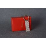 UNISEX S.T. DUPONT PARIS KEY RING W/ BOX, rectangular key ring produced from base metal, comes