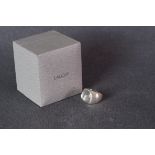 LADIES LALIQUE 925 STERLING SILVER RINGS W/ BOX & PAPERWORK, 925 sterling silver ring produced by