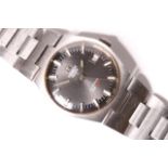 TISSOT AUTOMATIC WRISTWATCH PR516, stainless steel bracelet,