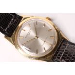 VINTAGE 18CT VACHERON & CONSTANTIN GENEVE DRESS WATCH, silvered circular dial, baton hour markers,