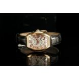 GENTLEMEN'S FRANCK MULLER HEART 18CT ROSE GOLD WRISTWATCH REF. 5002 M QZ, two tone silver heart