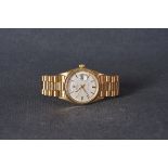 GENTLEMENS ROLEX OYSTER PERPETUAL DAY DATE 18CT GOLD WRISTWATCH REF. 1803 CIRCA 1960s, circular