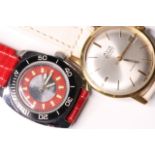 AVIA OLYMPIC DATE WRISTWATCH CIRCA 1960S, manual gold 17 Jewels incabloc, some wear on surface of