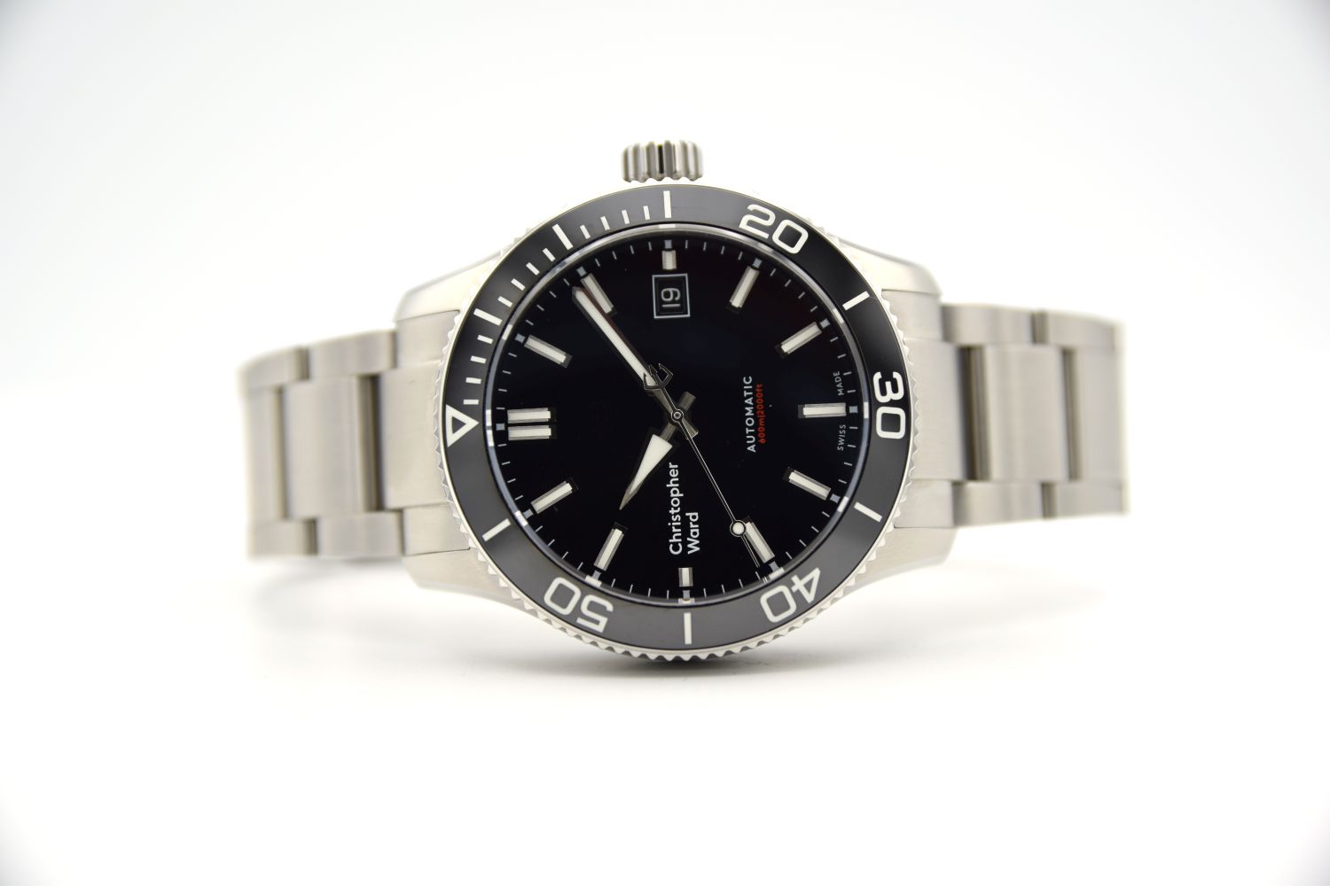 GENTLEMAN'S 2019 CHRISTOPHER WARD C60 TRIDENT PRO 600 BLACK, AUTOMATIC SELLITA SW200-1, 40MM