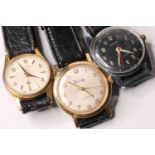*TO BE SOLD WITHOUT RESERVE* 3x Vintage watches including; black dial Ingersoll with 24 hour